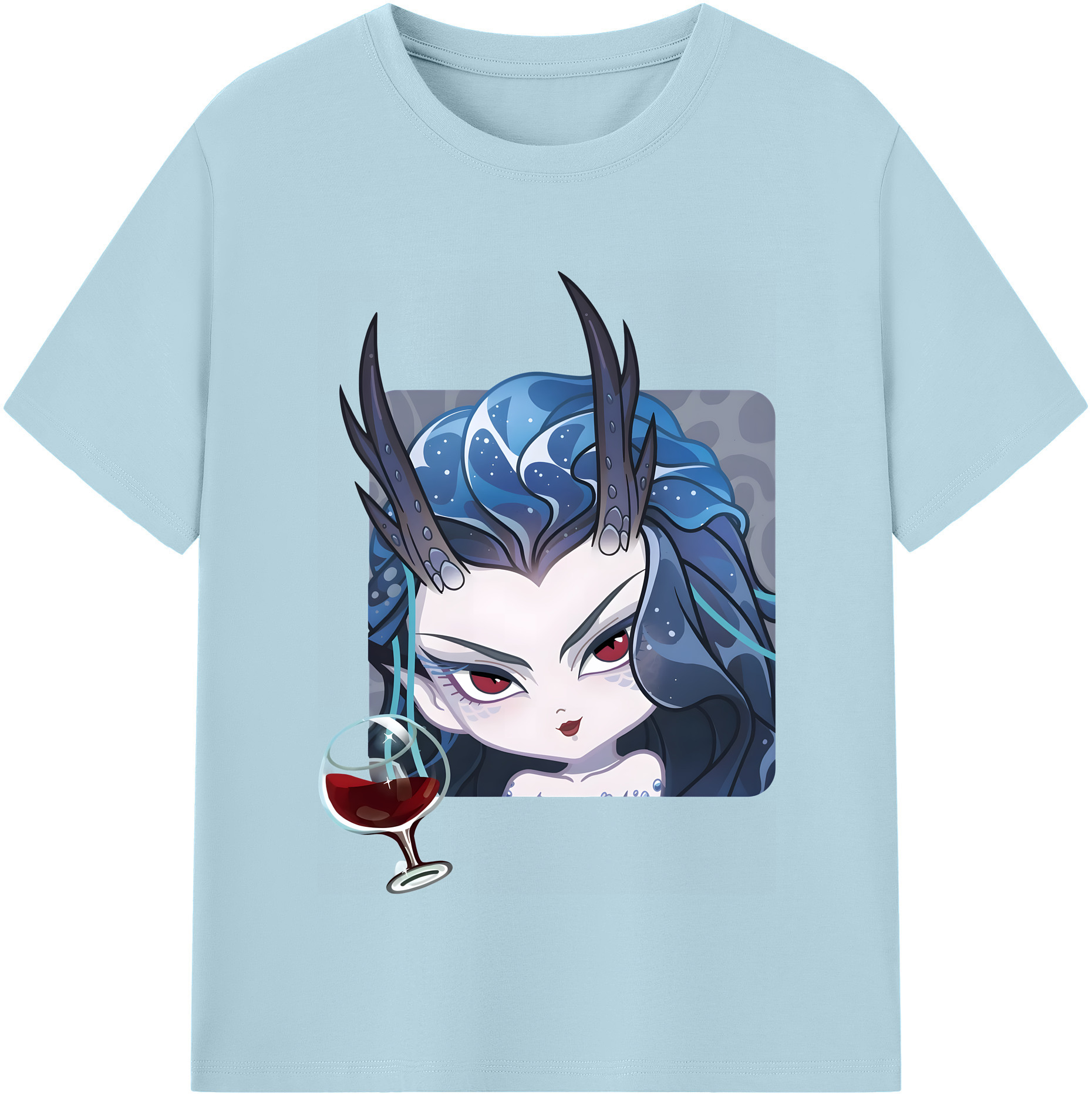 （画像用） Ne Zha 2 ナタ 魔童の大暴れ 綿100％半袖Tシャツ（フロントプリント）